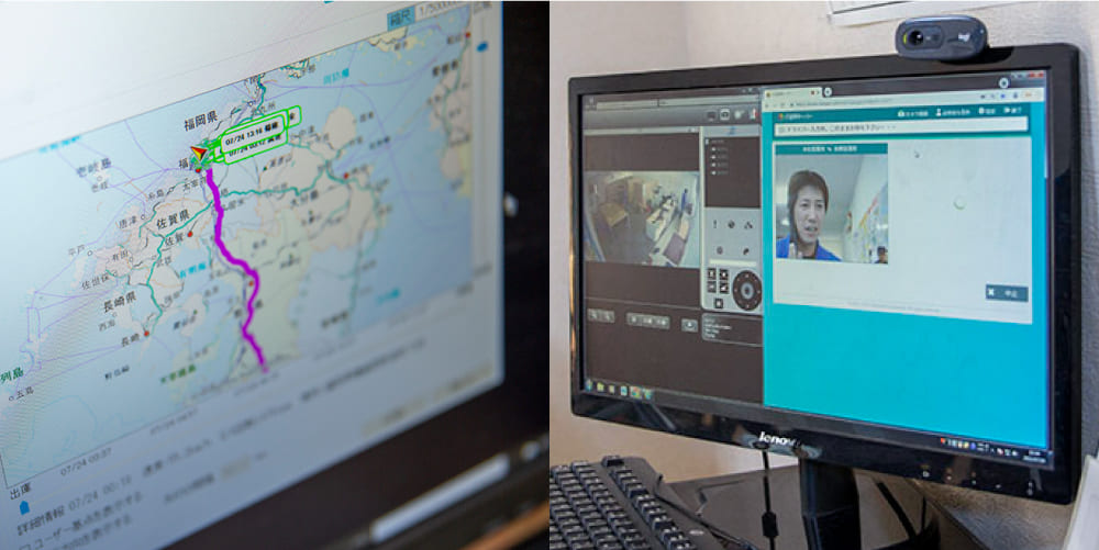 24時間体制の運行状況把握の写真